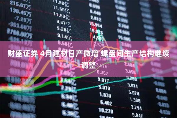 财盛证券 4月建材日产微增 螺盘间生产结构继续调整